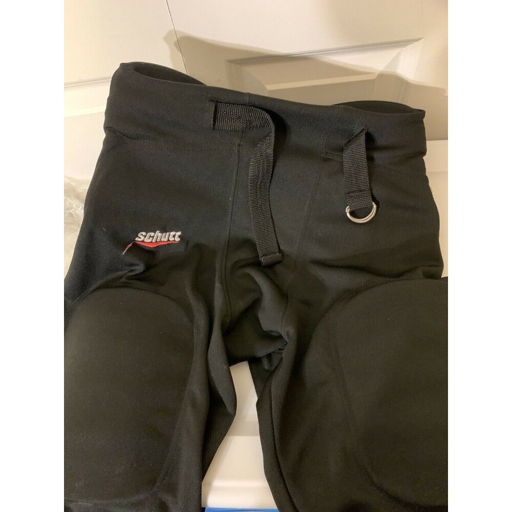 Schutt Adult Integrated Men’s Sz XL Black Polyester Football Pants with Pads‎